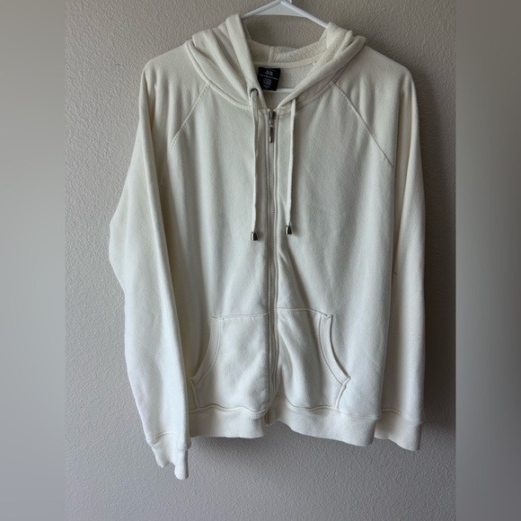Faded Glory Jackets & Blazers - Faded glory full zip white jacket